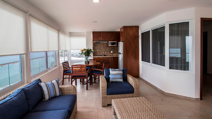 2 Room suite with 1 king bed each Casa don martin suites details paramar, The Paramar Beachfront hotel Boutique PV