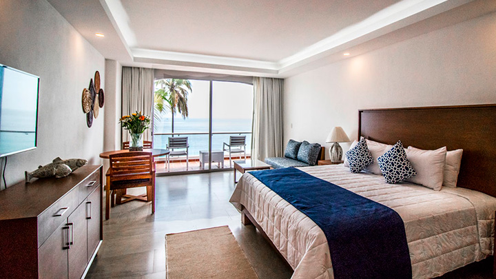 1 cama King Suite king vista mar suite details paramar, The Paramar Beachfront hotel Boutique PV