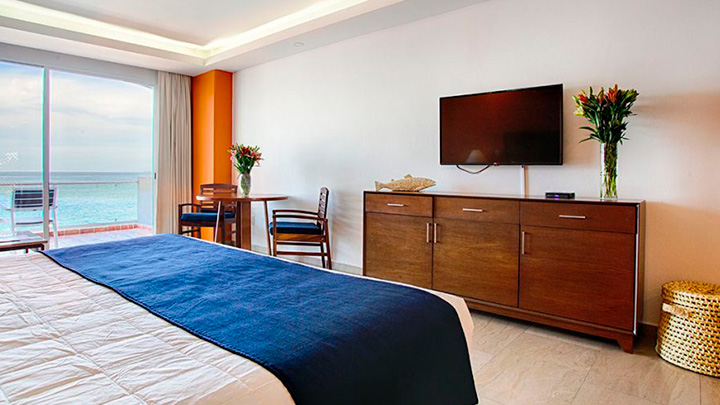 1 cama King Suite king vista mar suite details paramar, The Paramar Beachfront hotel Boutique PV